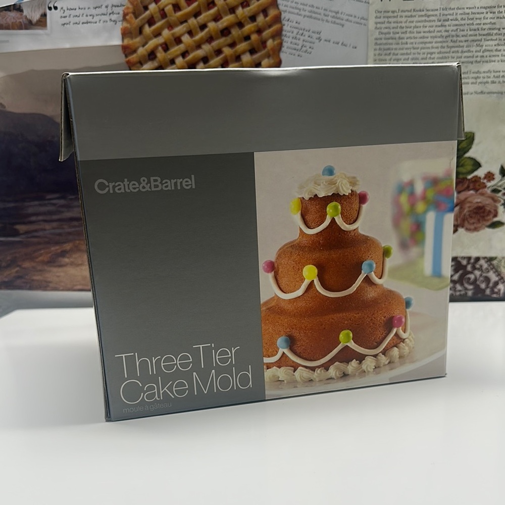 Crate & Barrel Three Tier Mini Cake Mold